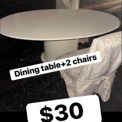 Dining Table + 2 Chairs 