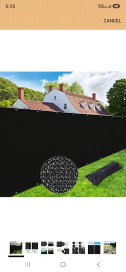 Privacy mesh fence 6'×50'
