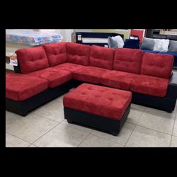 New Sectional + Ottoman 