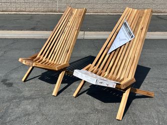 Melino wooden folding chairs $35 EACH