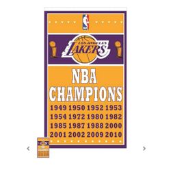 Lakers NBA Champions Flag
