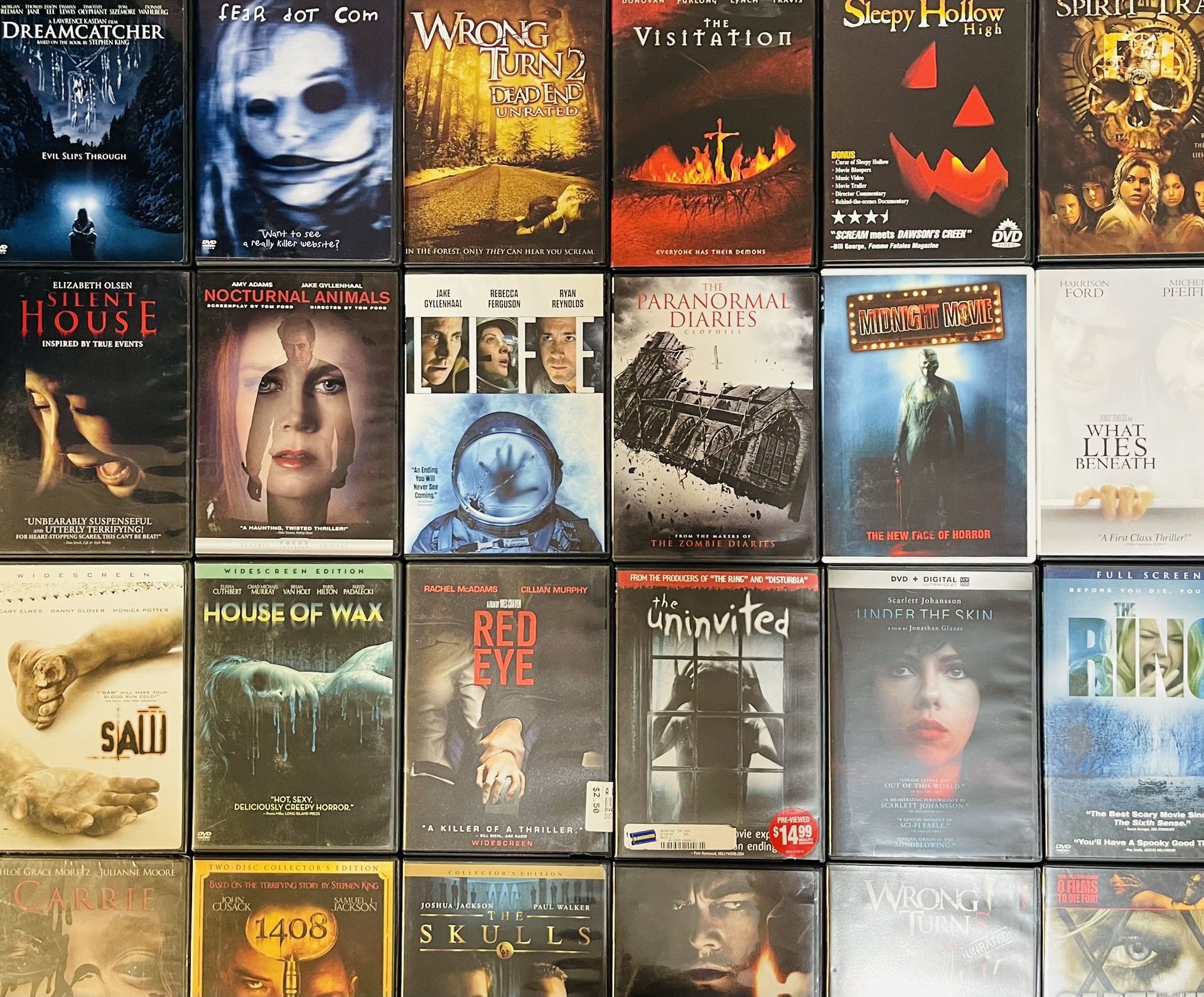 🍿 25 Wholesale RANDOM HORROR / THRILLER / MYSTERY / CRIME DVD Movies 🍿