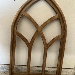 Real Wood Two Arches Decor 