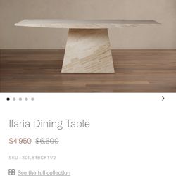 Arhaus 84" Ilaria Dining Table