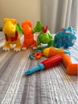 4 Piece Take Apart Dinosaur Play Set Spark Create Imagine