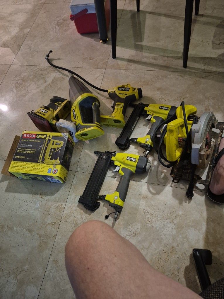 Ryobi Tool Set all These Tools