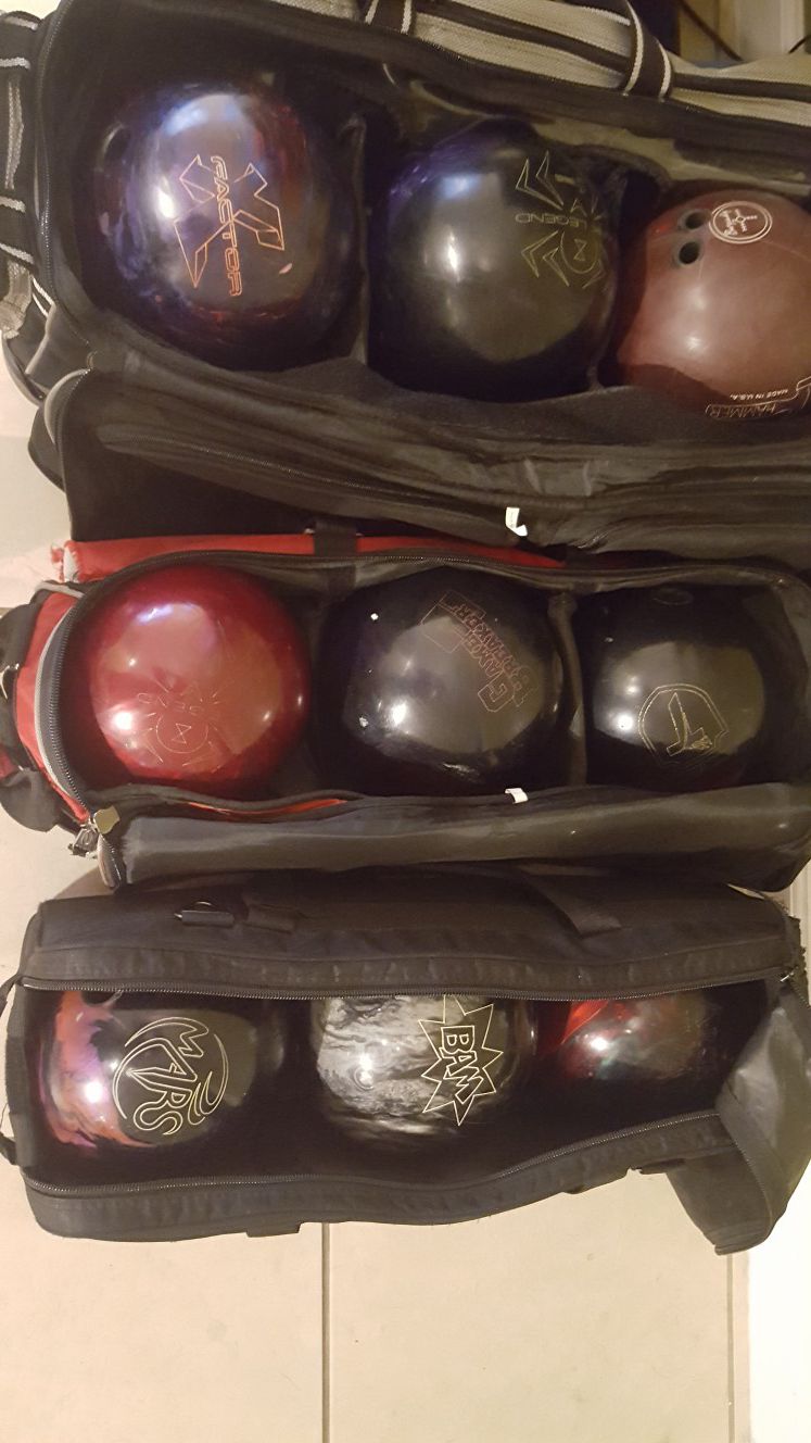Bowling balls 14/15lb