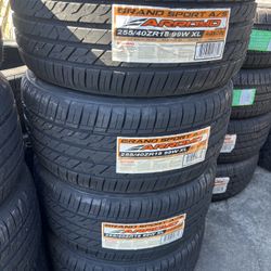 255/40/18 Arroyo #4 New Tires Mount & Balance // Set De 4 Llantas Nuevas Arroyo Instaladas Y Balanceadas