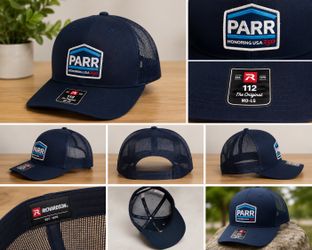 3-Pack Richardson 112 PARR Trucker Caps – Navy | Mesh Snapback | New