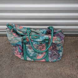 Kathy Van Zeeland Floral Travel Bag