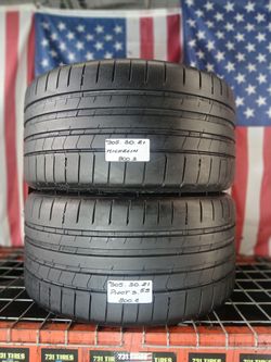 ✅ 2 Used Tires 305/30ZR21 MICHELIN PILOT SPORT 5S 305/30R21 MAX PERFORMANCE SUMMER 305 30 21 LIKE NEW