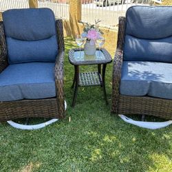Brand New Patio Outdoor Swivel Chairs
