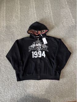 Supreme MM6 Maison Margiela Zip Up Hooded Sweatshirt size XL
