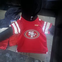 Size 7 Youth 49er Sweater NFL Jersey , Levi Jacket