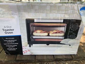 New 4 Slice Toaster Oven Toast Bake Broil 