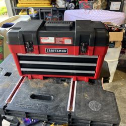 Craftsman 3 Drawer Portable Tool Chest / Box 226451 - plastic and metal 