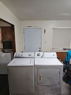 AMANA WASHER AND ADMIRAL DRYER GOOD CONDITION BOTH ELECTRIC CLEAN AND DESINFECTED DELIVERY AVAILABLE FOR EXTRA FEE