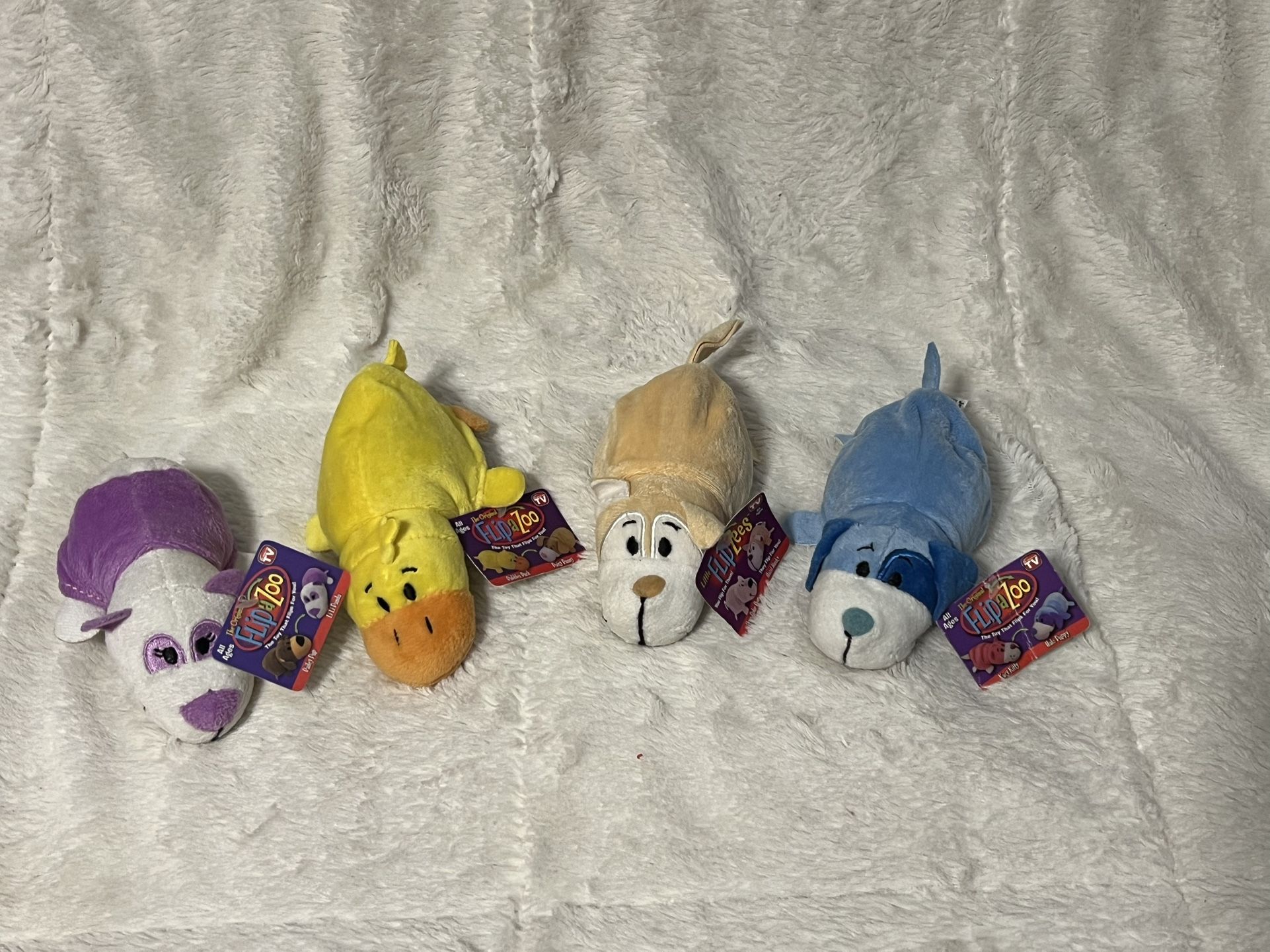 BUNDLE of Flipazoo Plush stuffed animals kid play stocking stuffer 