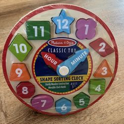 Melissa & Doug Shape Sorting Clock