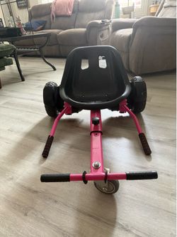 Hoverboard with mounted seat attachment