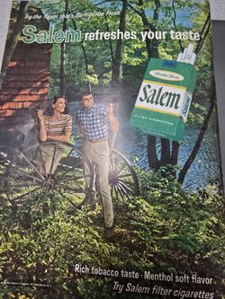 Vintage Salem Cigarettes Print Advertisement