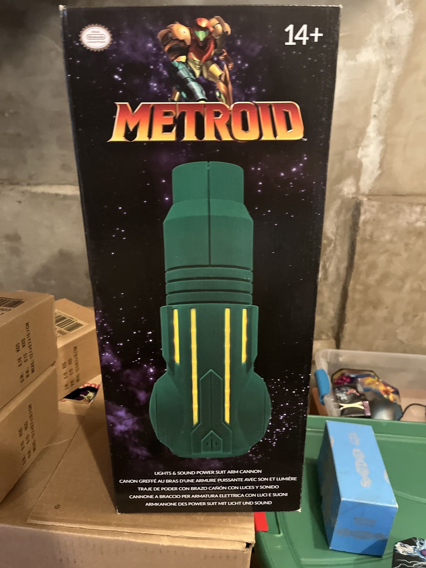 Metroid Arm Cannon Light Sound Nintendo Samus Aran Blaster Replica Life Size