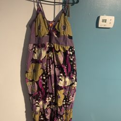 New Floral Print Maxi Sundress 