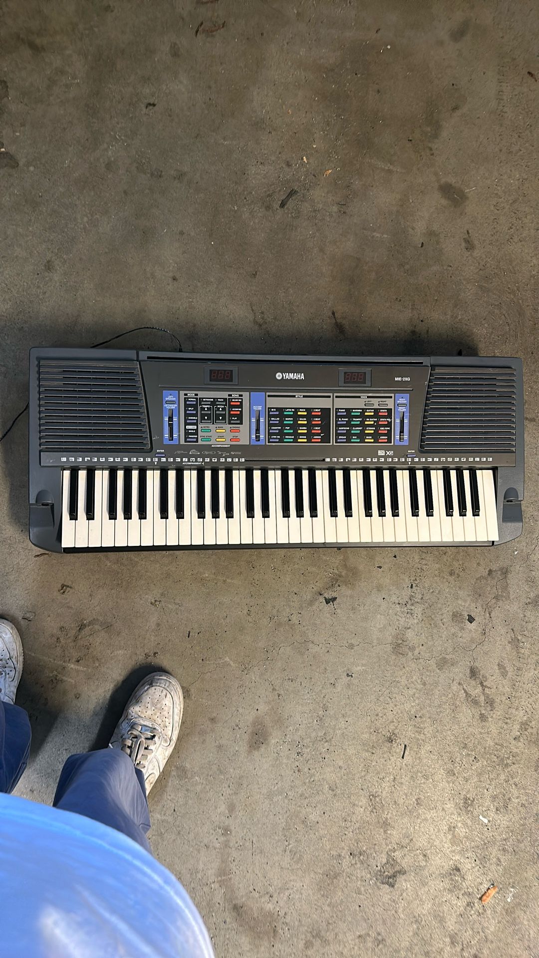 Yamaha Portatone Mie 2xg Electronic Piano Keyboard Tested & Working