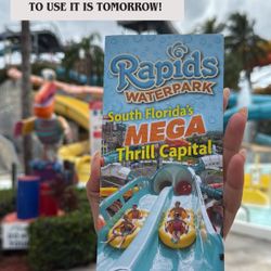 1 Rapids Water Park Ticket ! 🎫 Last Day To Use Is Tomorrow 