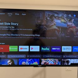 Sony 50” Bravia Smart TV + Full Motion Wall Mount