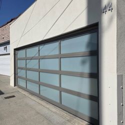 Bronze Full Glass View Garage Door
