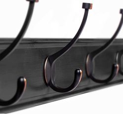 32” Wall Mount Extra Large Coat Hooks Heavy Duty Metal Hardware Included 