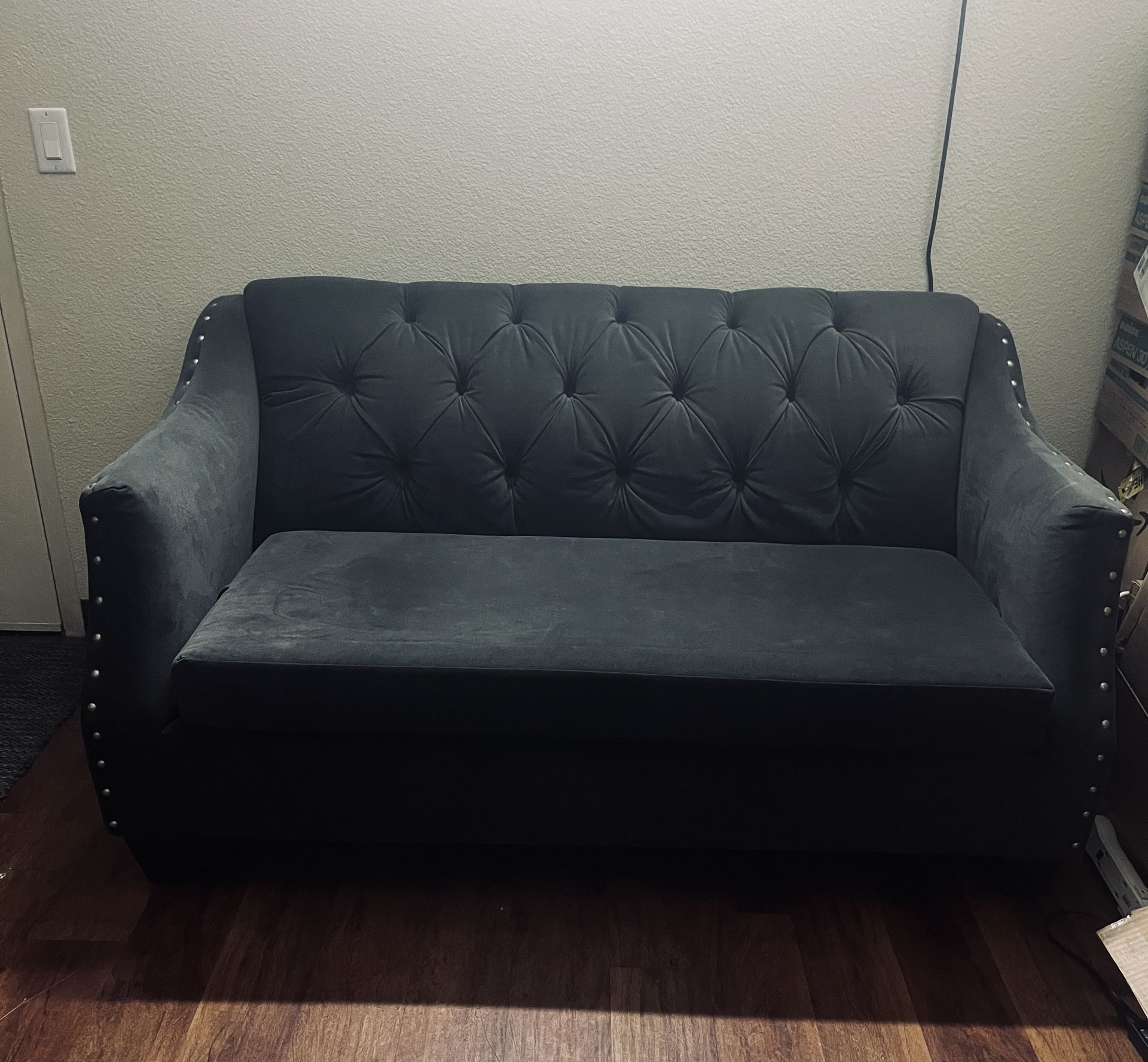 New Charcoal Sofa & Loveseat, Set Was Purchased For $2200
