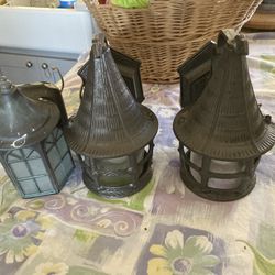 Antique Underwriters lab wall Outside Lamps