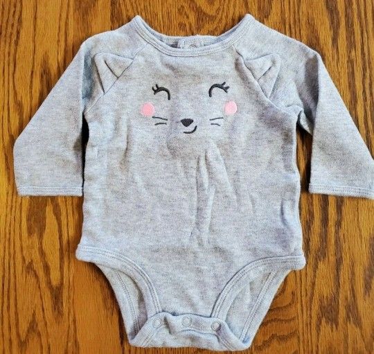 Carter's Girls 3M GRAY One-Piece Tee