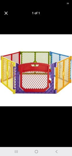 North States Superyard Colorplay 6-Panel Baby Gate