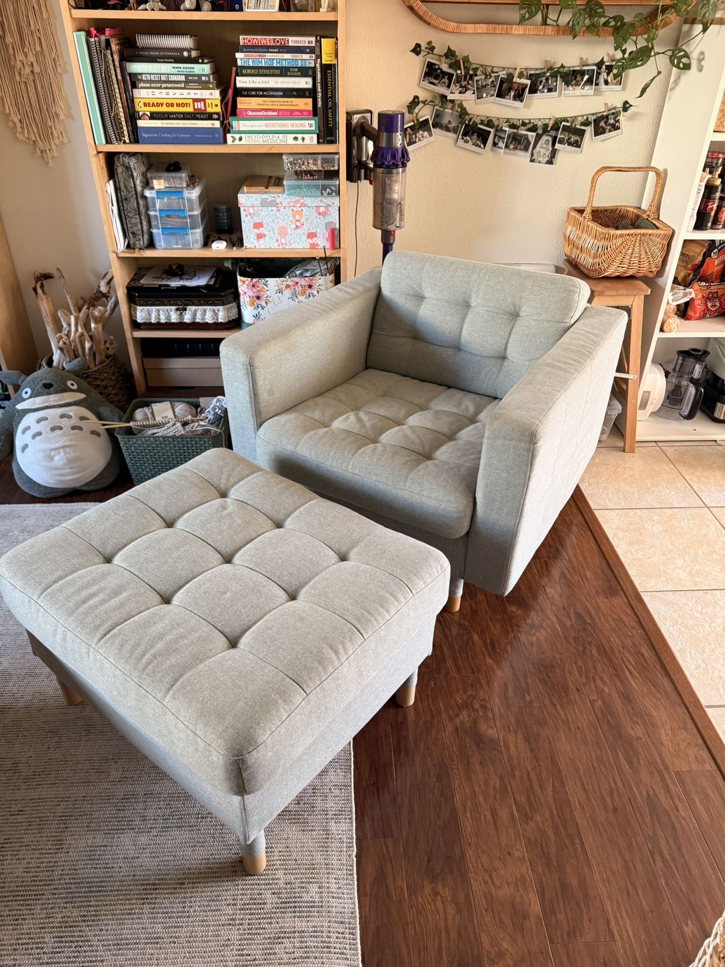 MORABO Armchair and ottoman set 400$ (Original value 648$)