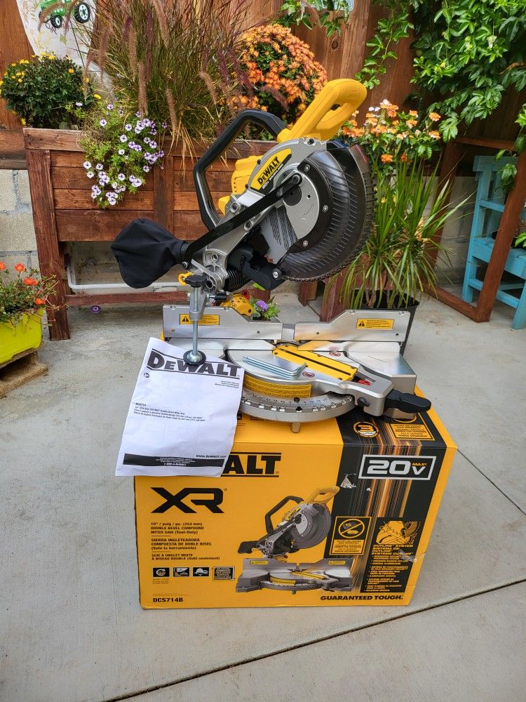 Dewalt brand new 20-Volt MAX XR Cordless 10 in. Dual Bevel Fixed Miter Saw (Tool Only-Firm price))