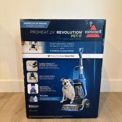 Bissell ProHeat 2x Revolution Pet Upright Carpet Cleaner - Blue 15489 **Brand New**