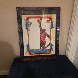 Michael Jordan Spin Art Rookie Card 1 Of 1  Rare  !! 