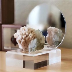 Acrylic Display Base w/ Mirror - Box of 100 Bases