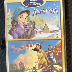 Anastasia and Pocahontas DVD Movie 