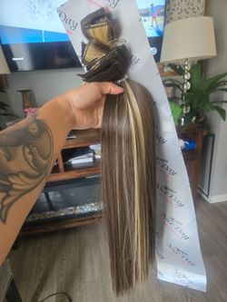 Real human hair.