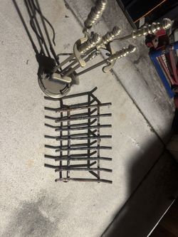 Fire Place Tools And Log Holder