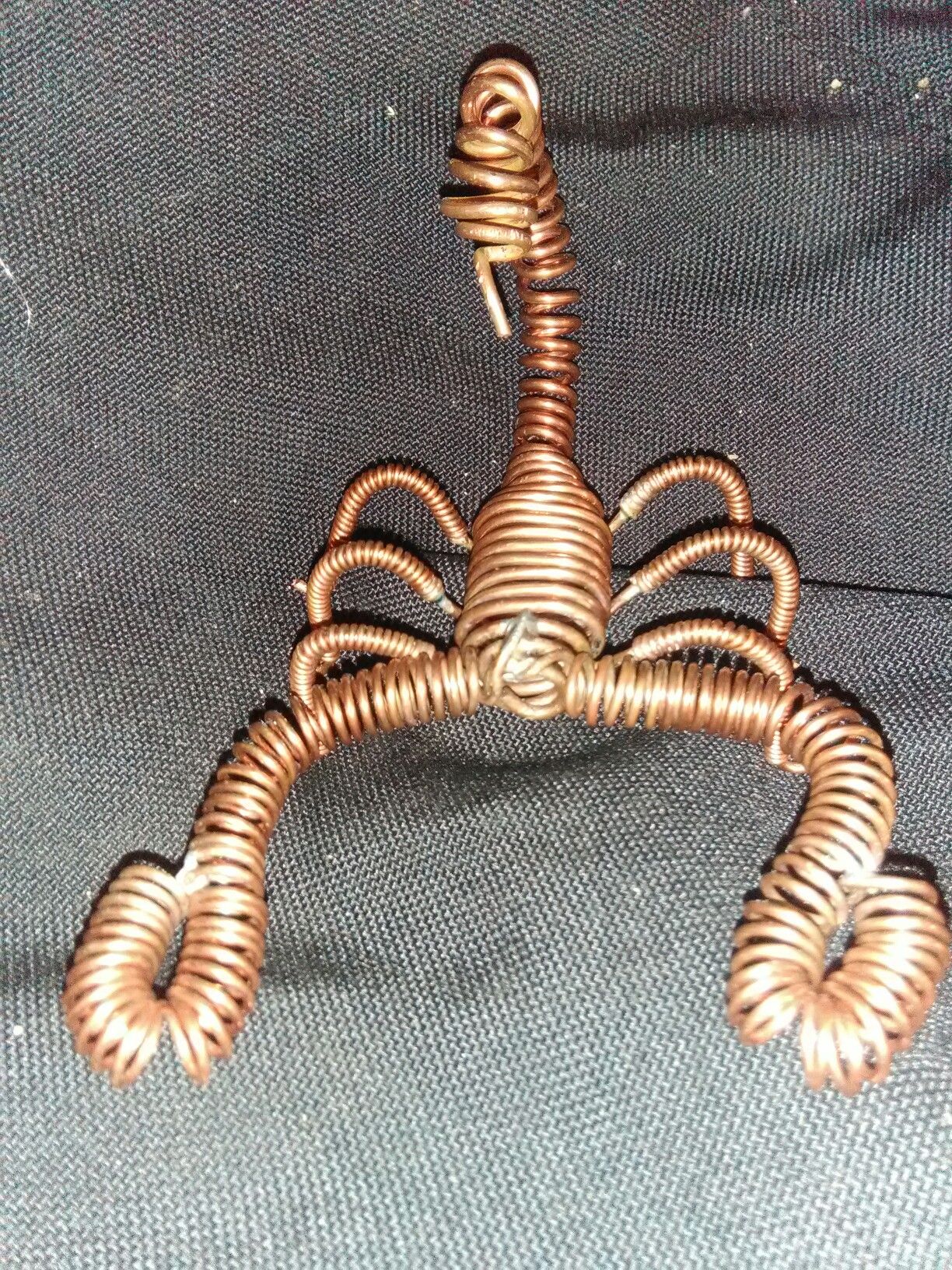 Scorpion 6" copper sculpture
