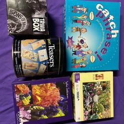 Lot: Catch Phrase Board Game Puzzles Sport Teasers Trivia Box 