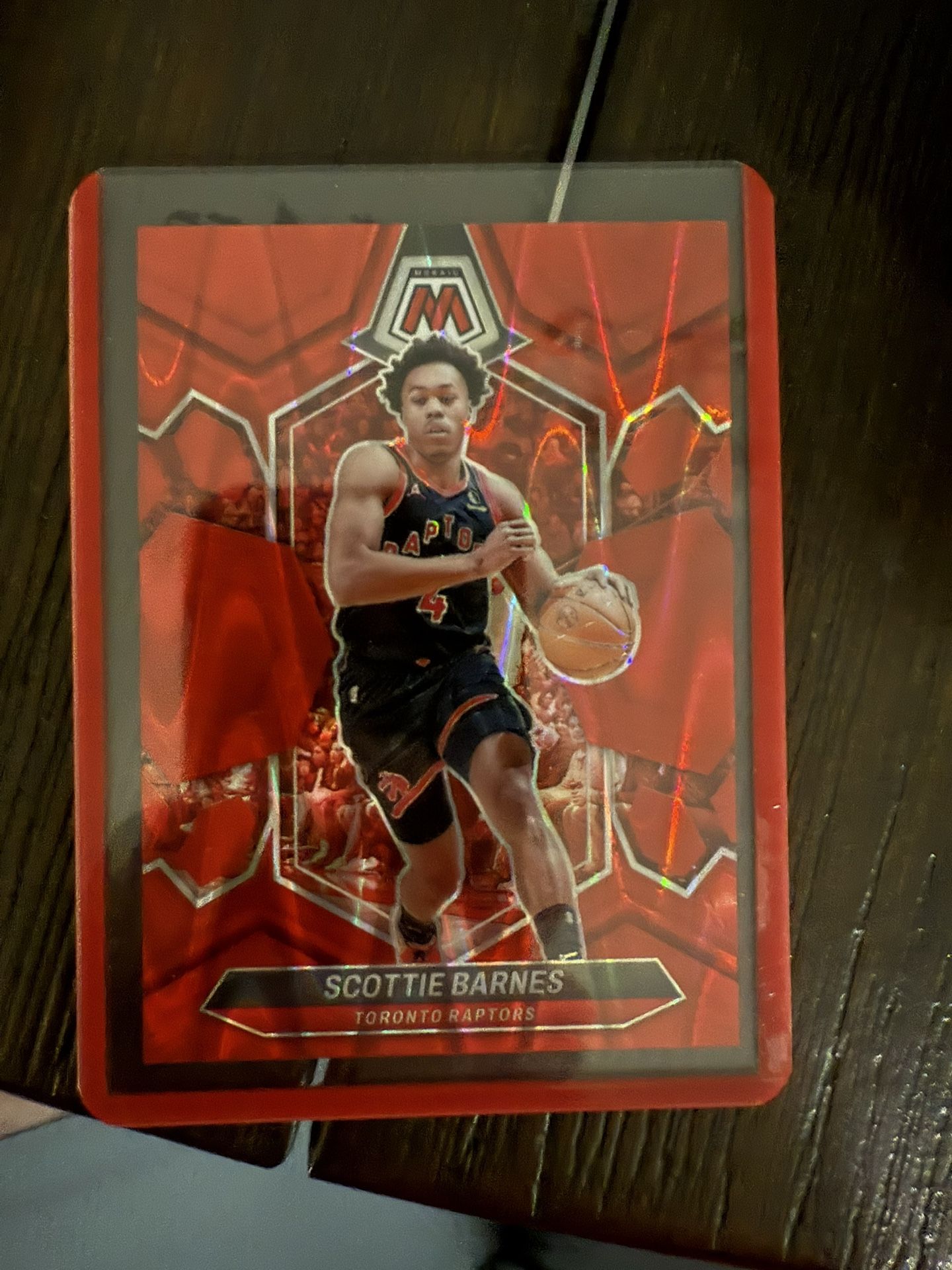 2023 Panini Mosaic Scottie Barnes #56 Red Seismic /299