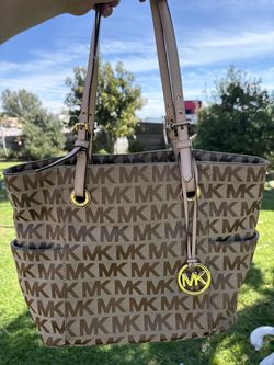Khaki brown Micheal kors bag with original bag
