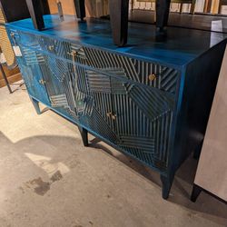 Toco Blue Wooden Cabinet