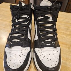 Nike Dunk High Top Sneakers Black White